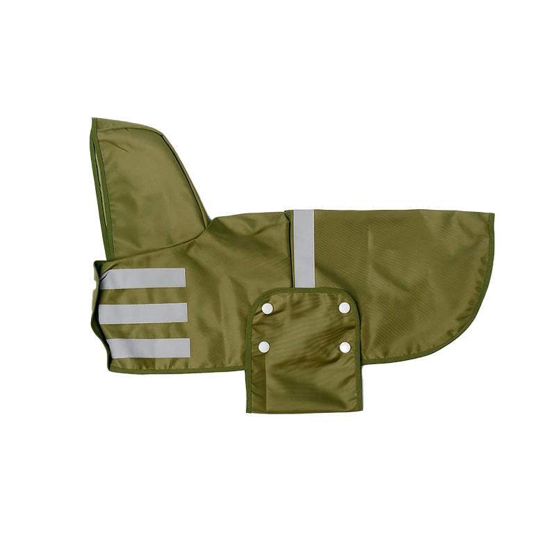 Capa impermeable para Perro Verde Militar Marca Braco