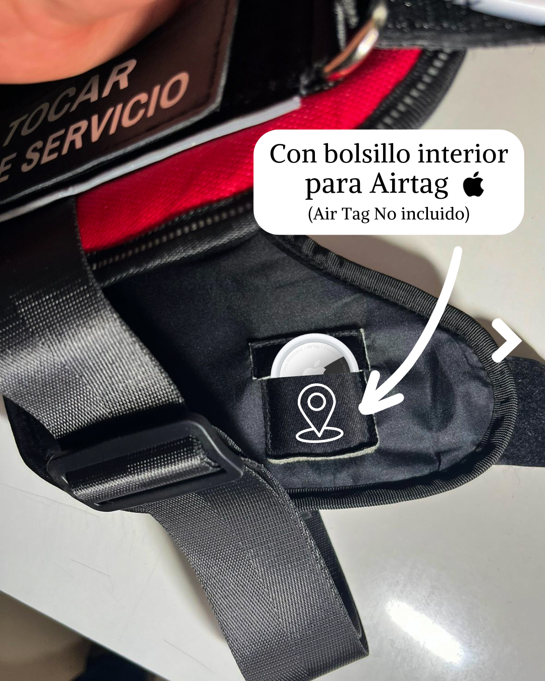 Pechera de Apoyo Emocional + Correa + 2 Tags Personalizados (MARCA BRACO)