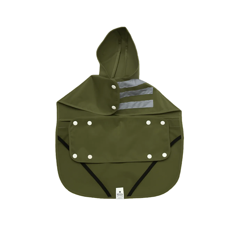 Capa impermeable para Perro Verde Militar Marca Braco
