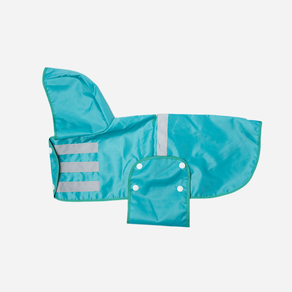 Capa impermeable para Perro, capa para la lluvia Perro Aguamarina Marca Braco