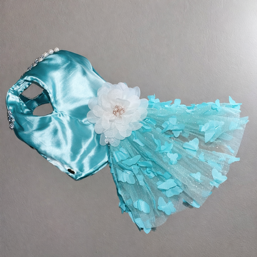 Vestido Verde Aguamarina para Perro Marca Braco (M)