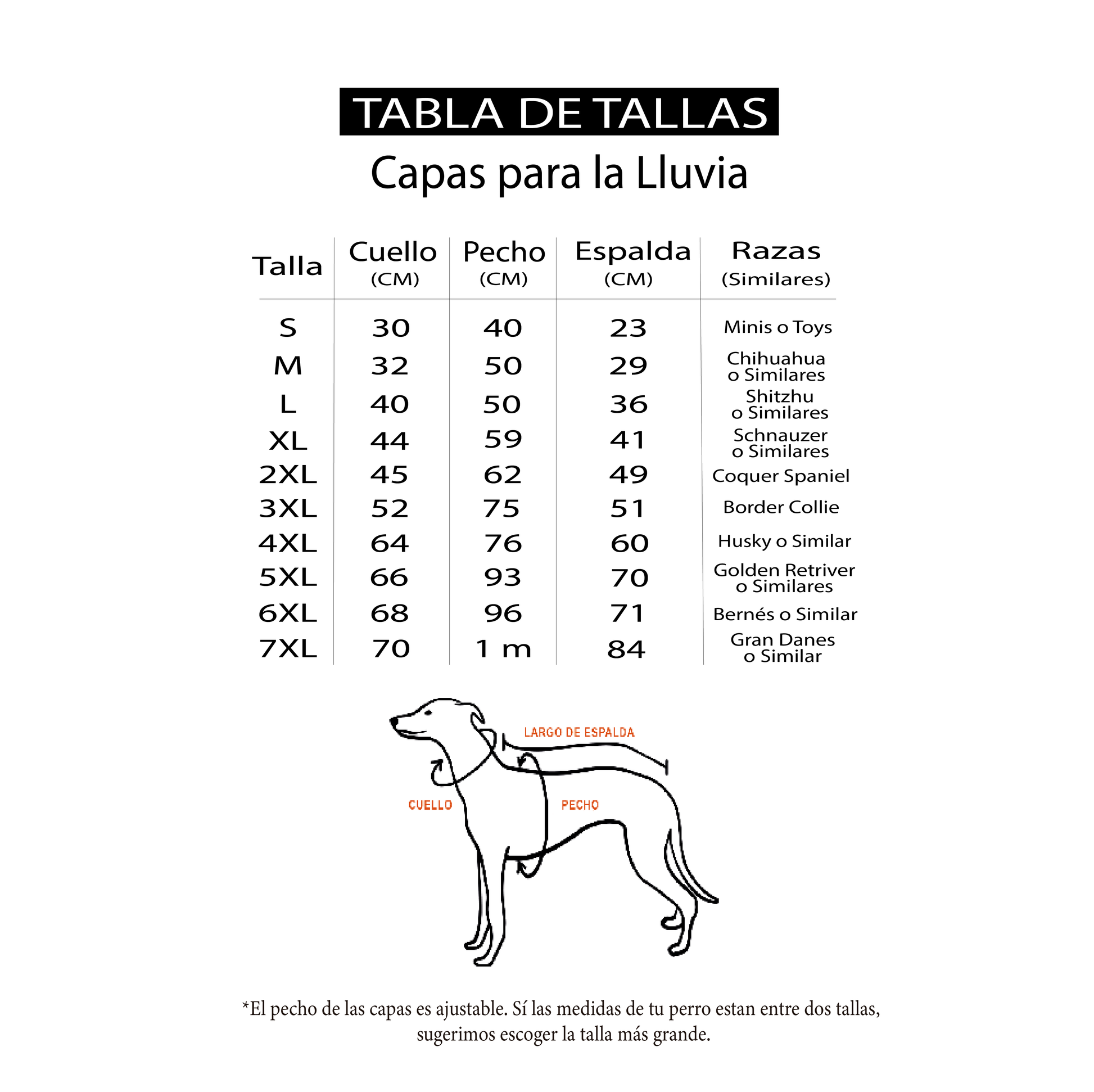 Capa impermeable para Perro Fuscia, capa para la lluvia Perro Marca Braco