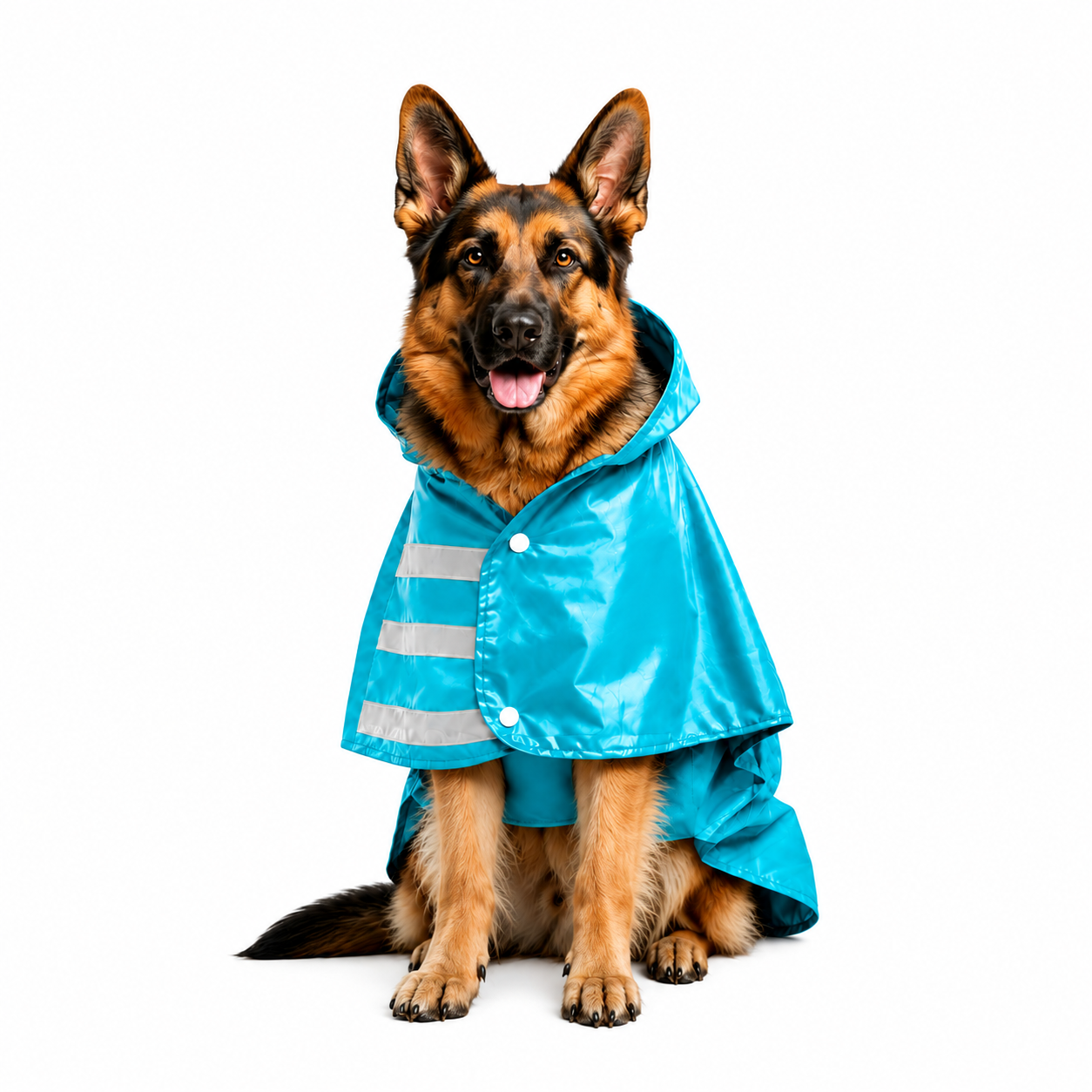 Capa de Lluvia Impermeable para Perro Talla 6XL Color Aguamarina