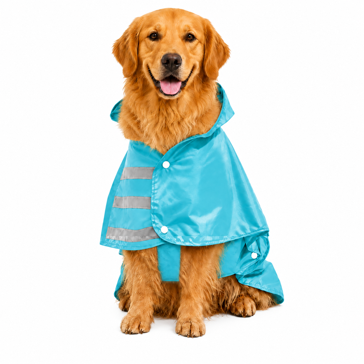 Capa de Lluvia Impermeable para Perro Talla 5XL Color Aguamarina
