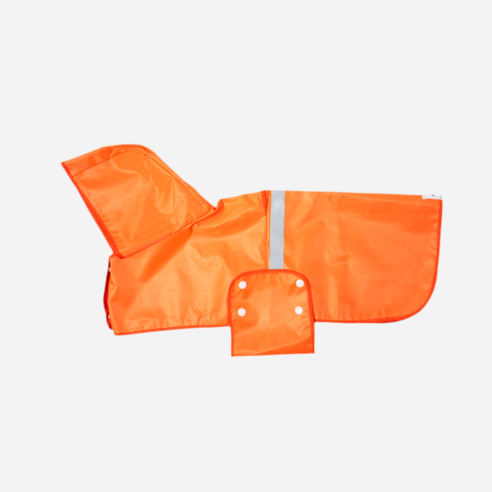 Capa impermeable para Perro Anaranjada, capa para la lluvia Perro Marca Braco