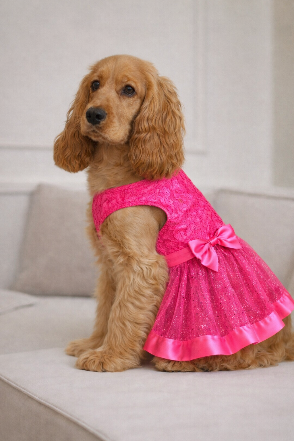 Vestido Fuscia para Perro Marca Braco (L)
