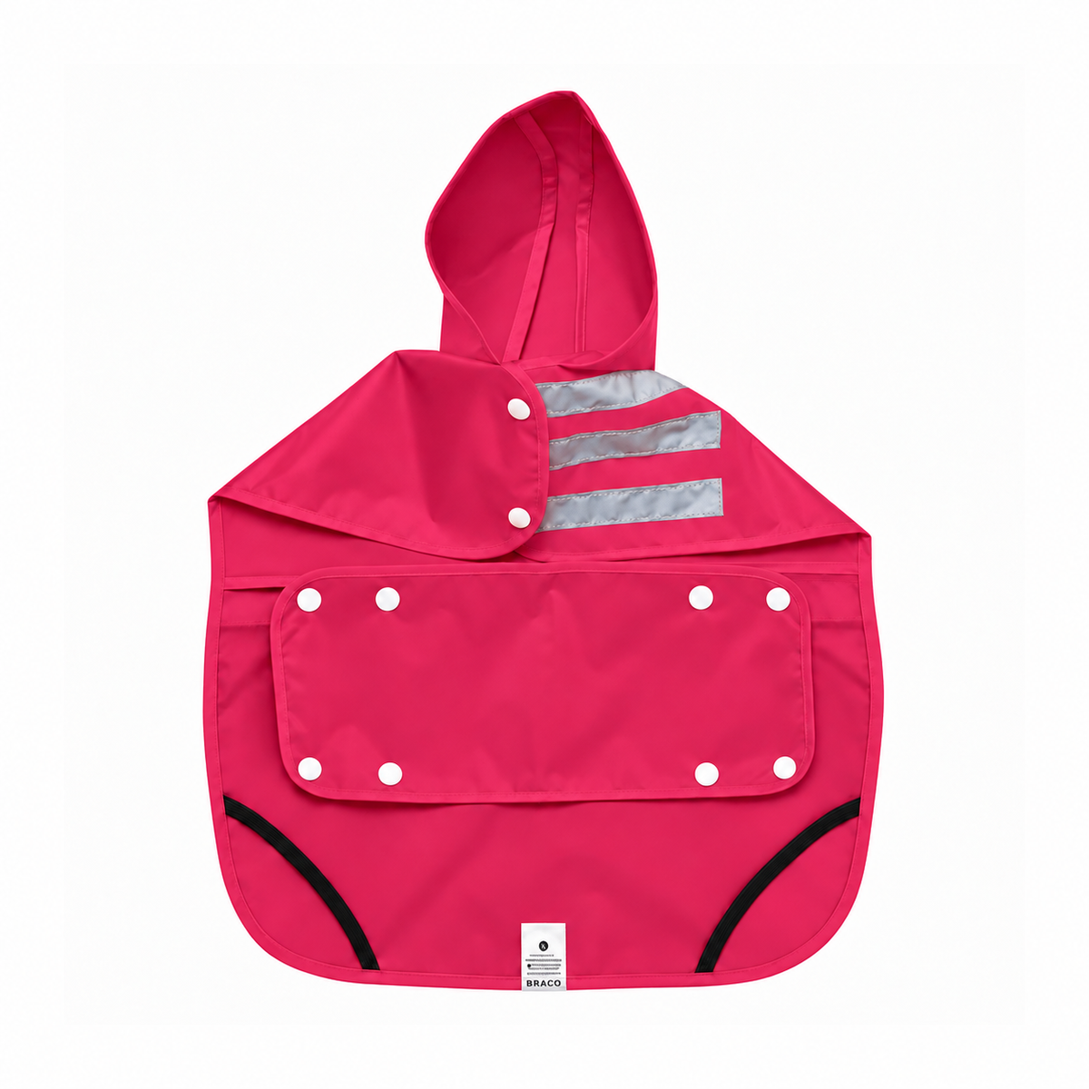 Capa de Lluvia Impermeable para Perro Talla S Color Fucsia