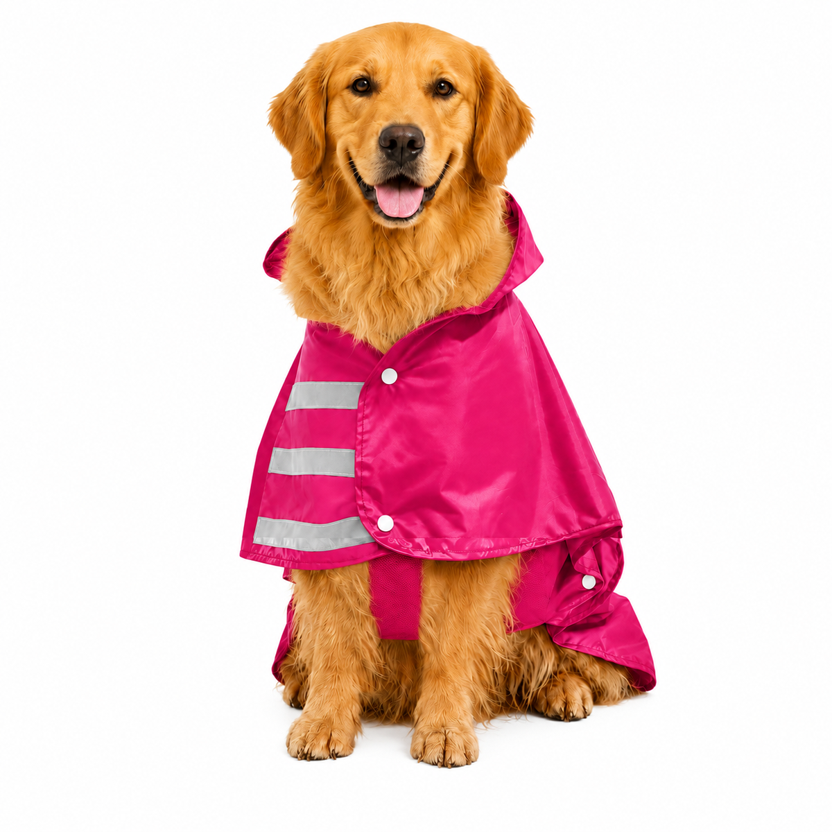 Capa de Lluvia Impermeable para Perro Talla 5XL Color Fucsia