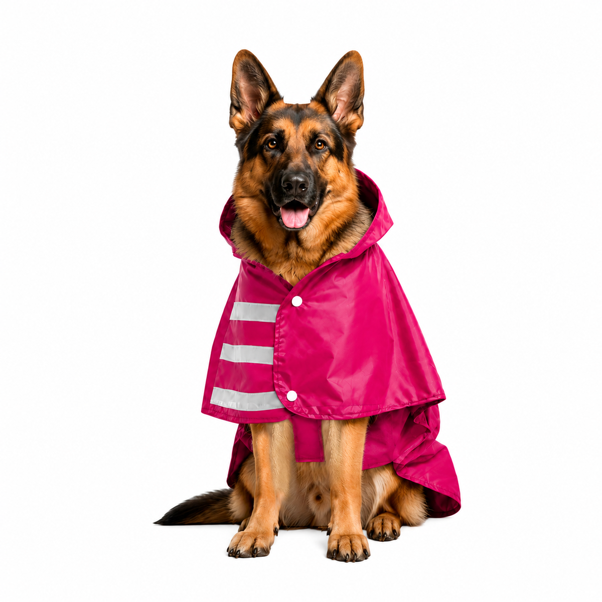 Capa de Lluvia Impermeable para Perro Talla 6XL Color Fucsia