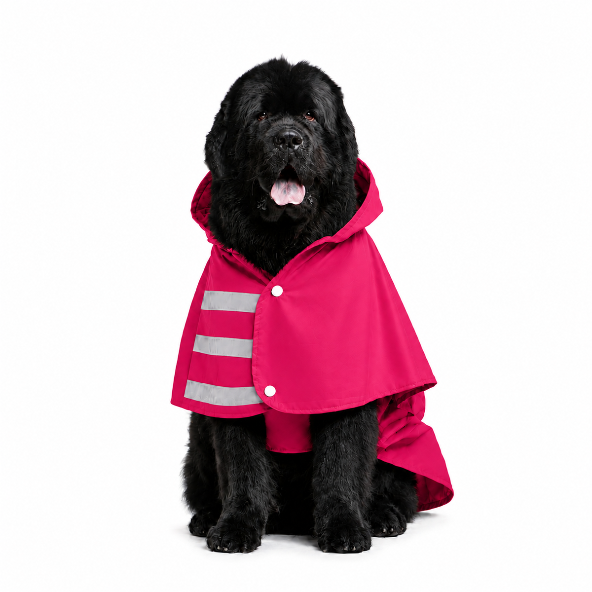 Capa de Lluvia 100% Impermeable para Perro Color fucsia (Talla 7XL)