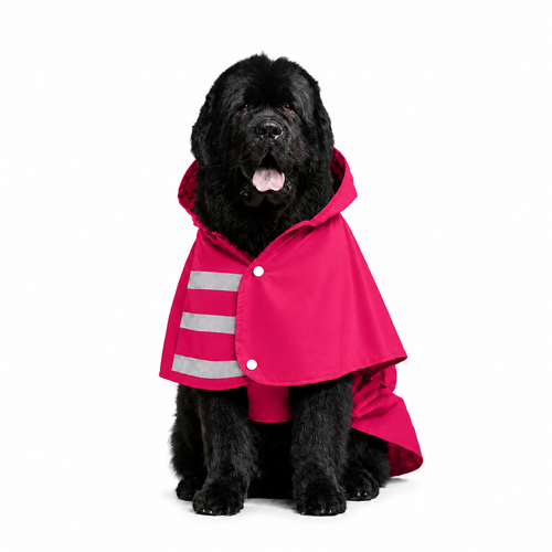 Capa de Lluvia 100% Impermeable para Perro Color fucsia (Talla 7XL)