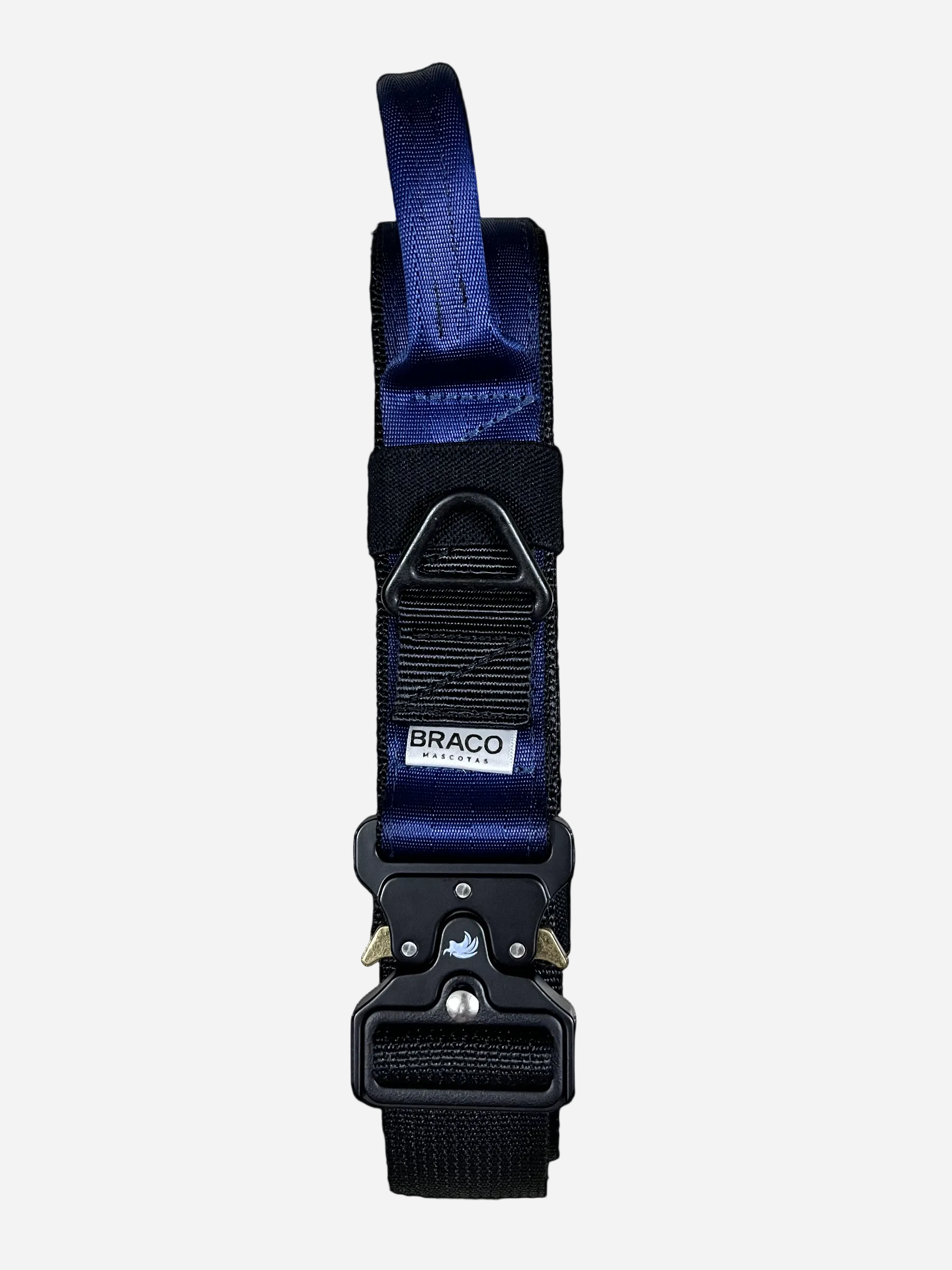 Collar Táctico de Identificación para Perro Color Azul Marino, C. Gladiador, Marca Braco