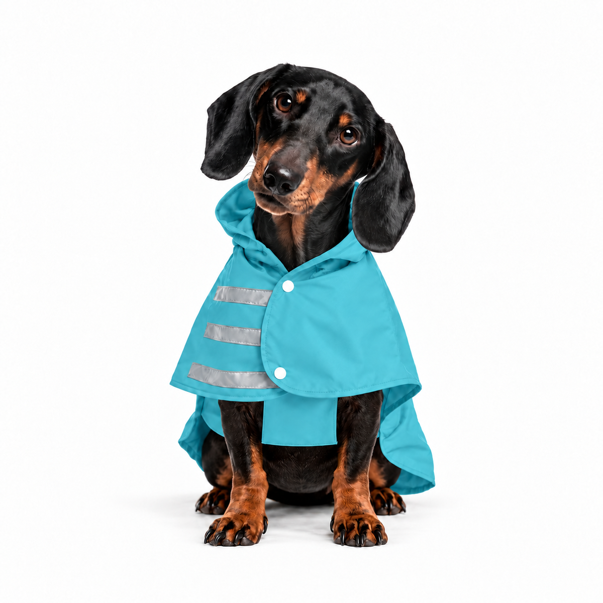 Capa de Lluvia Impermeable para Perro Talla L Color Aguamarina