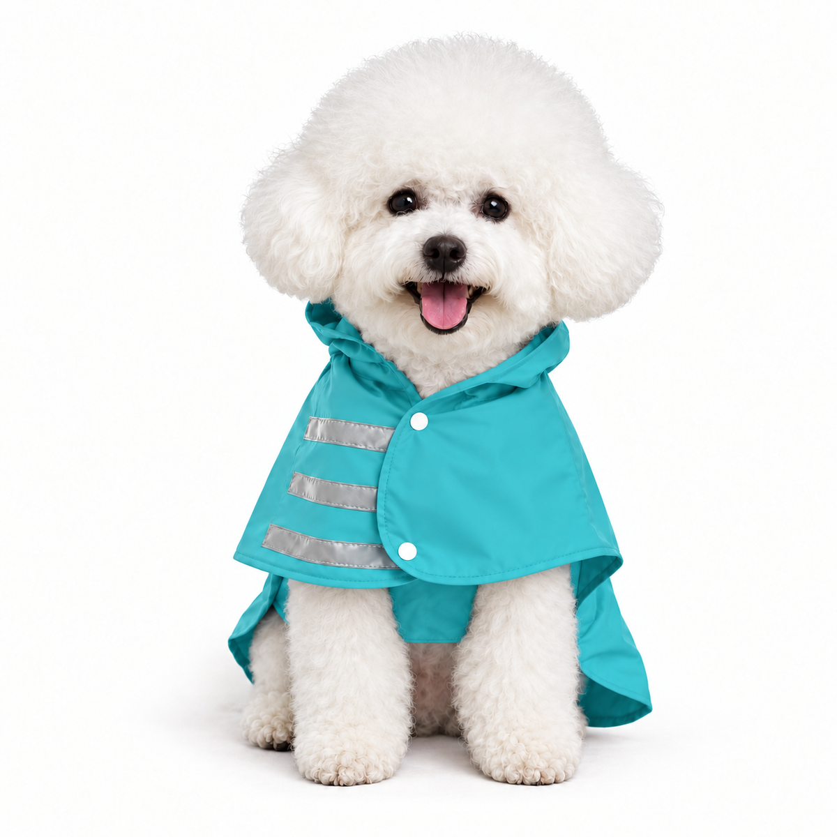 Capa de Lluvia Impermeable para Perro Talla XL Color Aguamarina