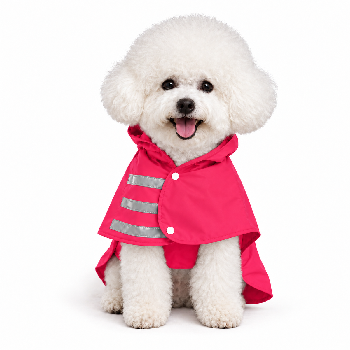 Capa de Lluvia Impermeable para Perro Talla XL Color Fucsia